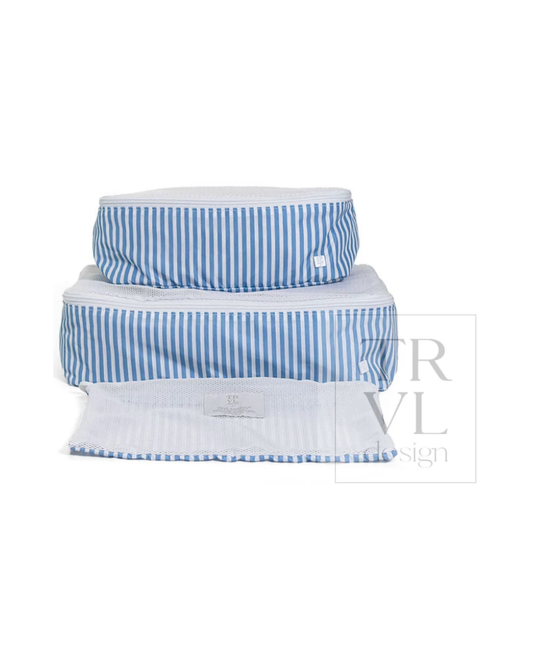 TRVL Mini Squad Packing Cubes - Pimlico Stripe Chambray