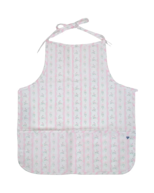 TRVL Apron - Ribbon Floral Pink