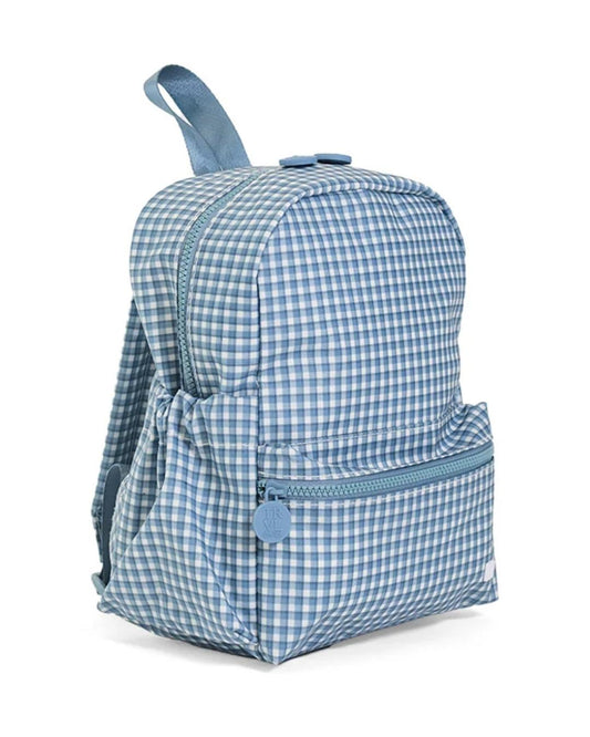 TRVL Mini Backer - Rodeo Check Indigo