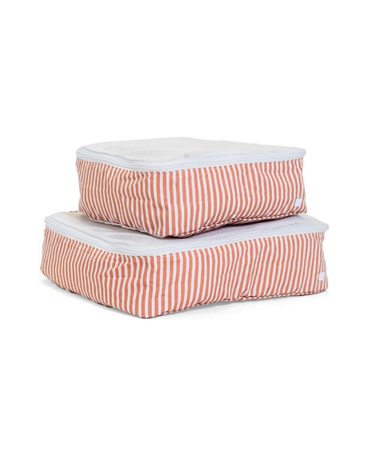 TRVL Mini Squad Packing Cubes - Pimlico Stripe Rust