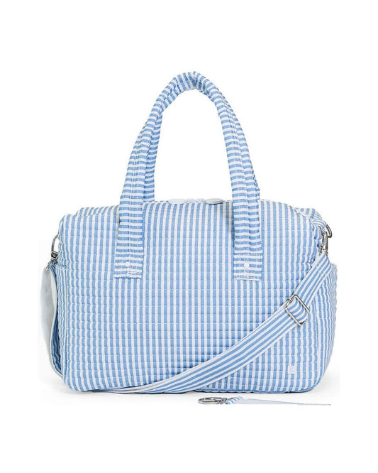 TRVL Quilted Stroller Bag Bundle - Pimlico Stripe Chambray