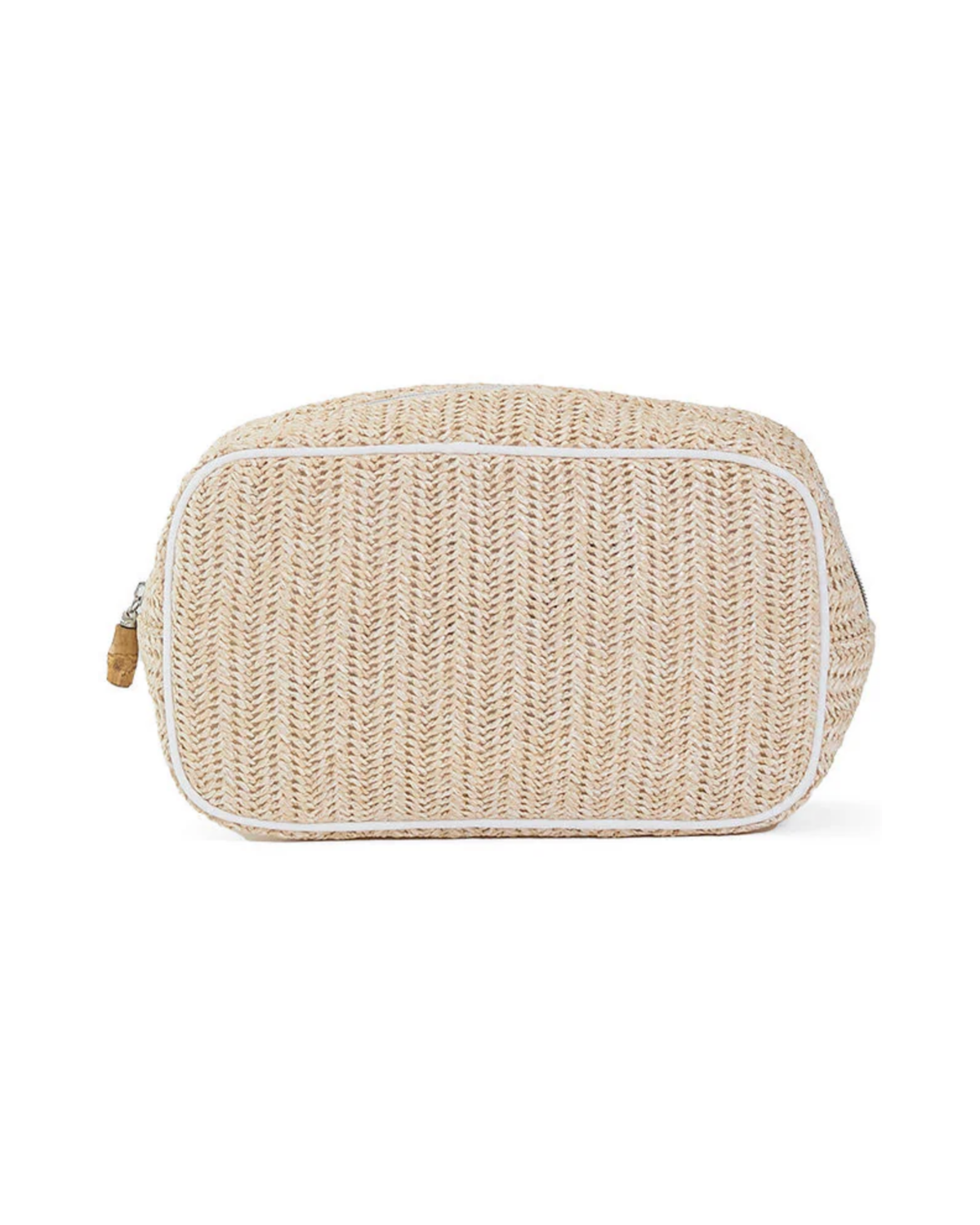 TRVL Coastal Straw Go Glam Cosmetic Pouch