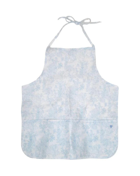 TRVL Apron - Bunny Toile Blue