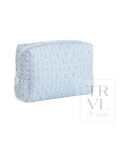 TRVL Quilted Everyday Bag - Petite Fleur Blue