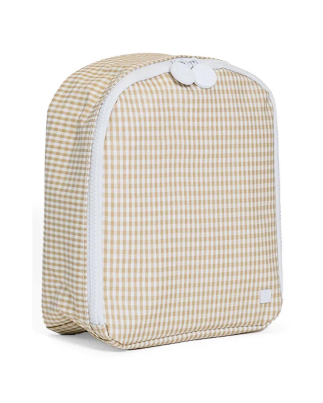 TRVL Bring It Lunch Bag - Gingham Khaki