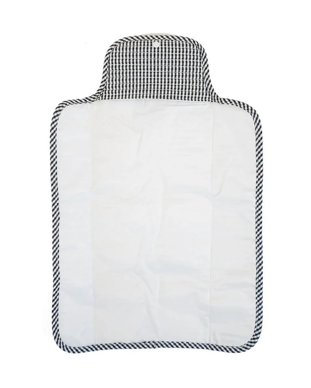 TRVL Quilted Changing Mat - Gingham Black