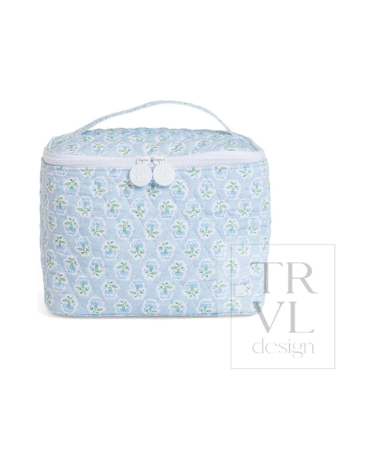 TRVL Quilted Tall Train Bag - Petite Fleur Blue