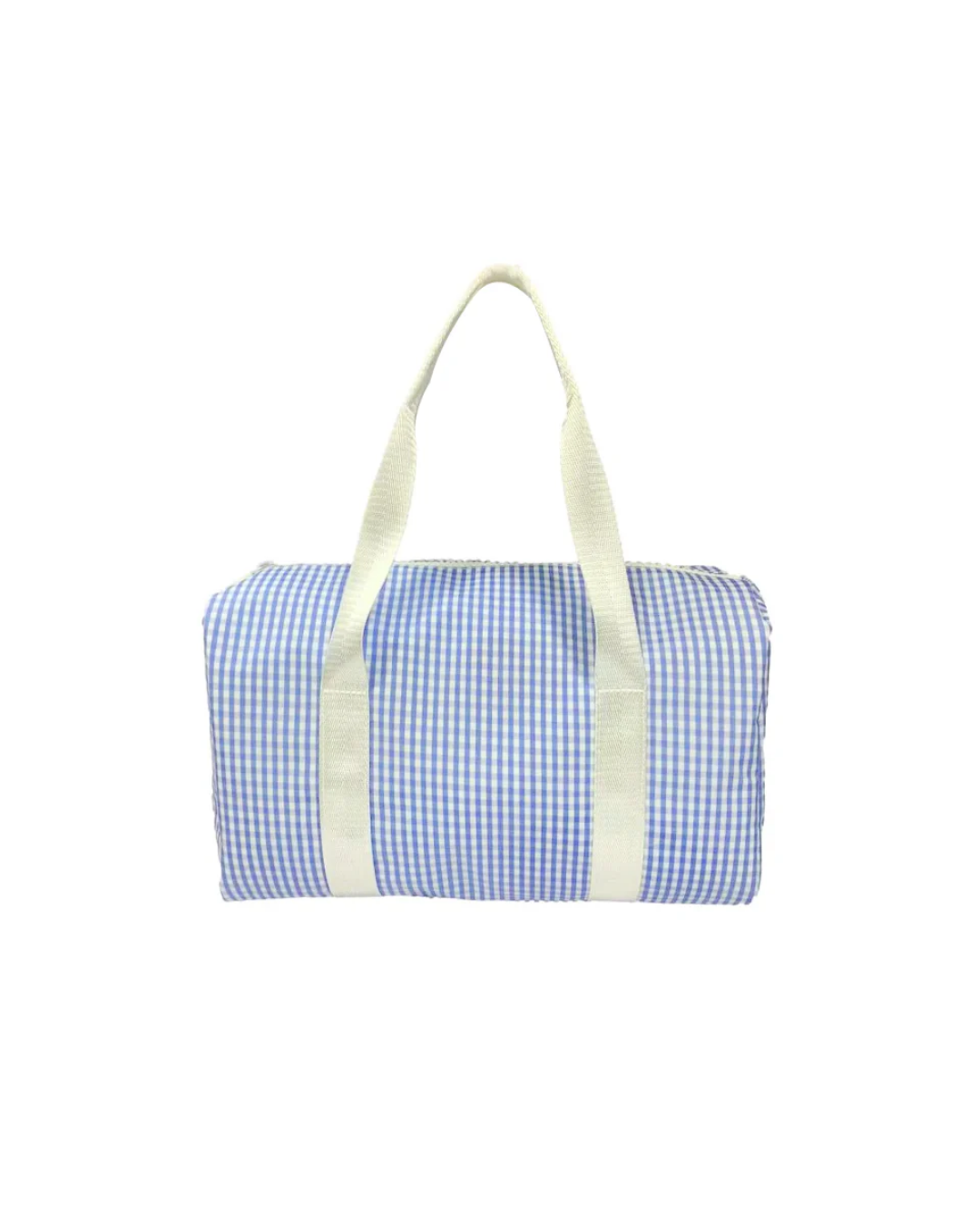 TRVL Mini Duffel Bag Gingham Sky