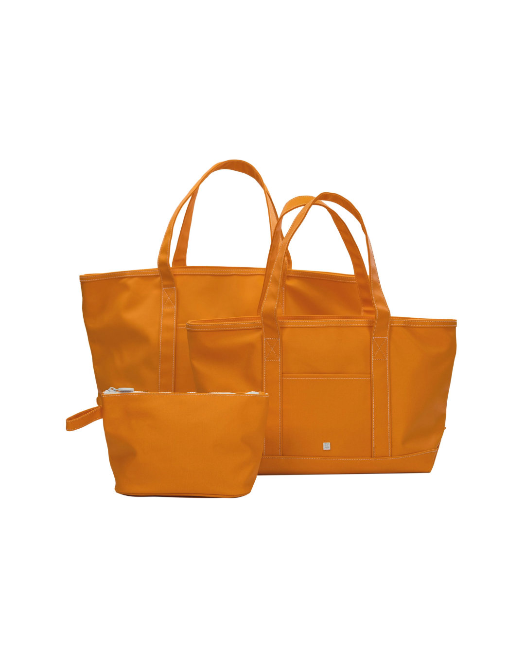TRVL Medium Tote - Coated Canvas Orange