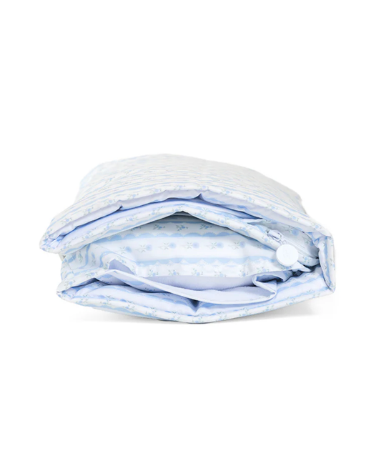 TRVL Nap Mat - Ribbon Floral Blue