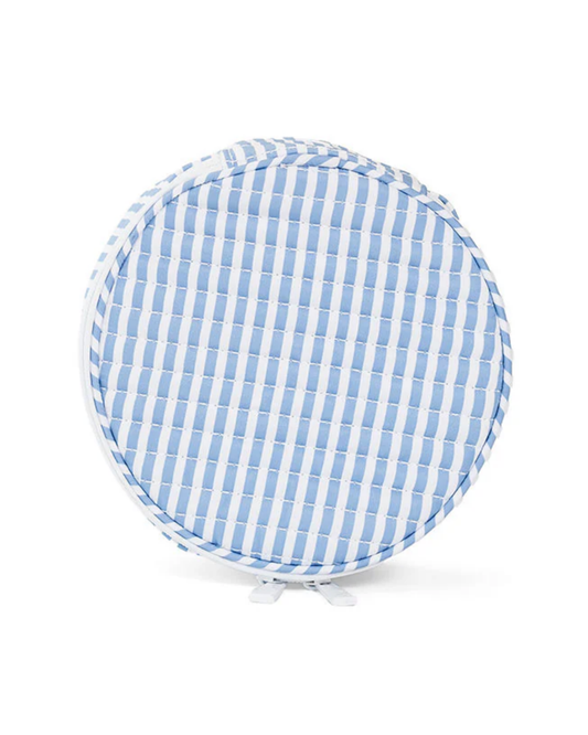 TRVL Quilted Jewel Round - Pimlico Stripe Chambray