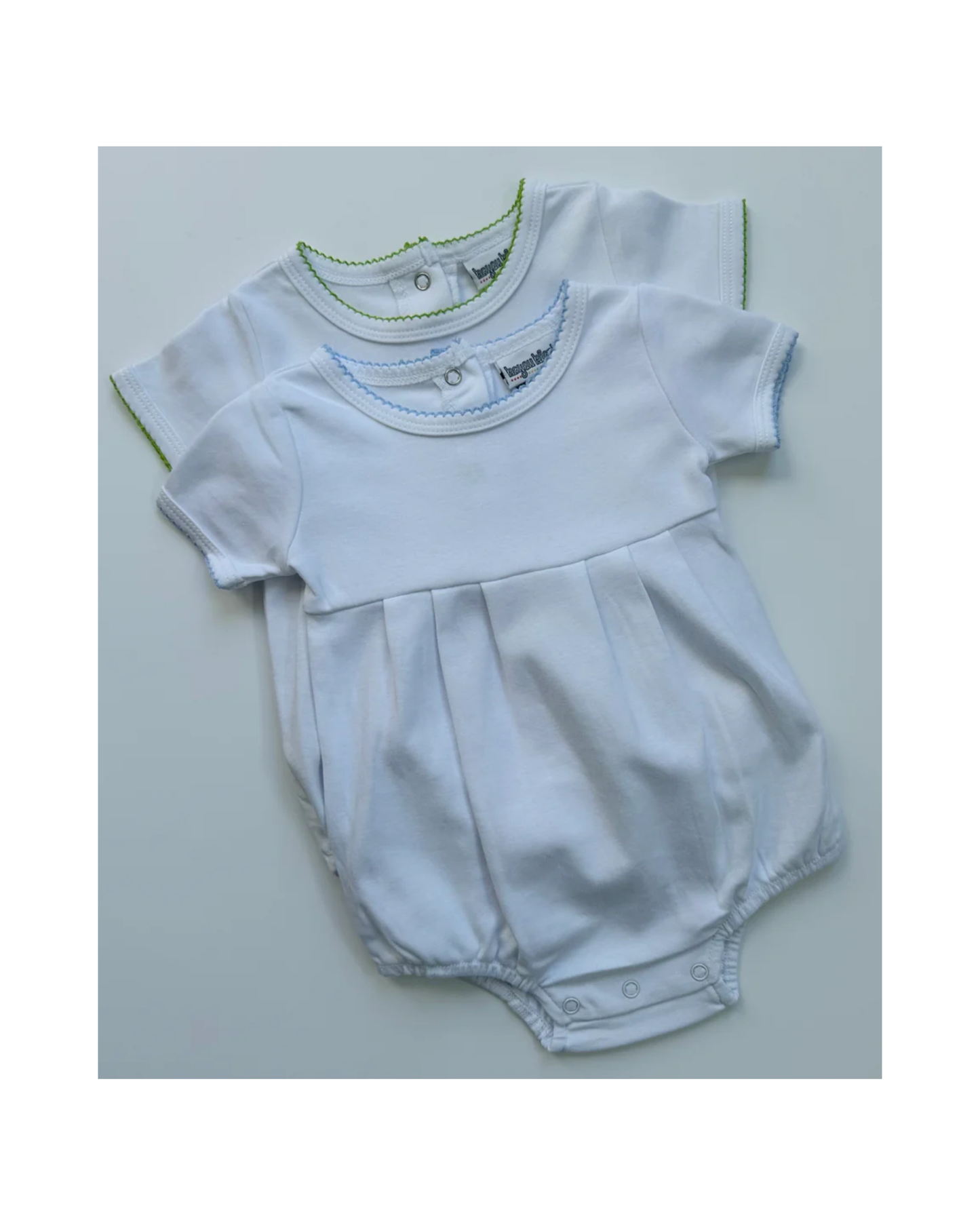 Boys Knit Bubble with Picot Trim