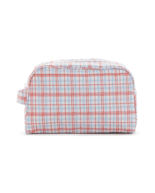 TRVL Stowaway Toiletry Bag - Classic Plaid Red