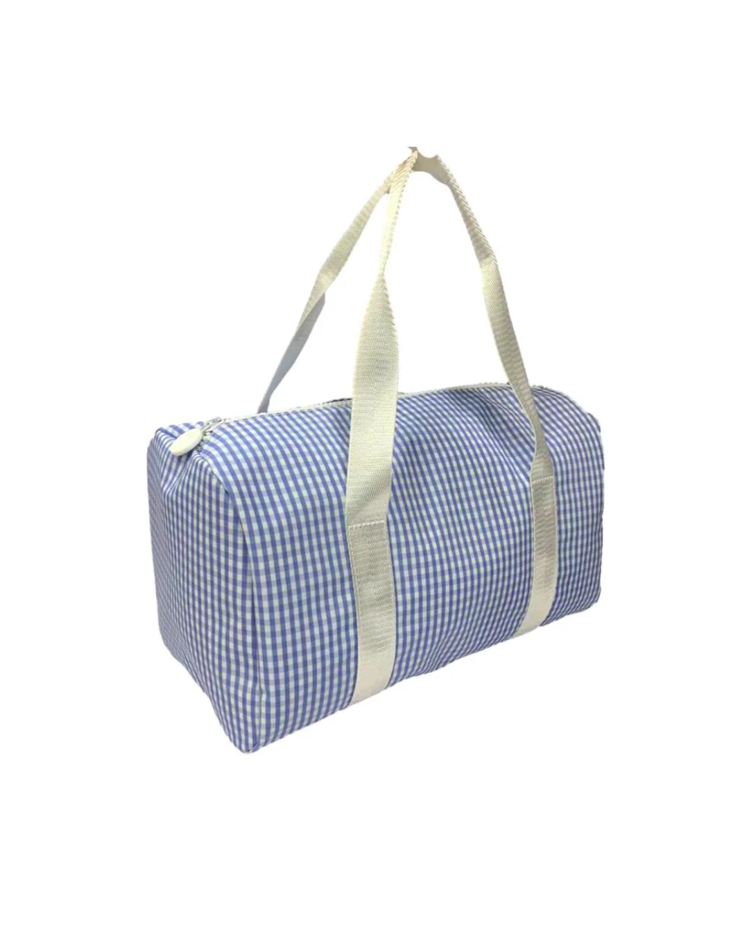 TRVL Mini Duffel Bag Gingham Sky
