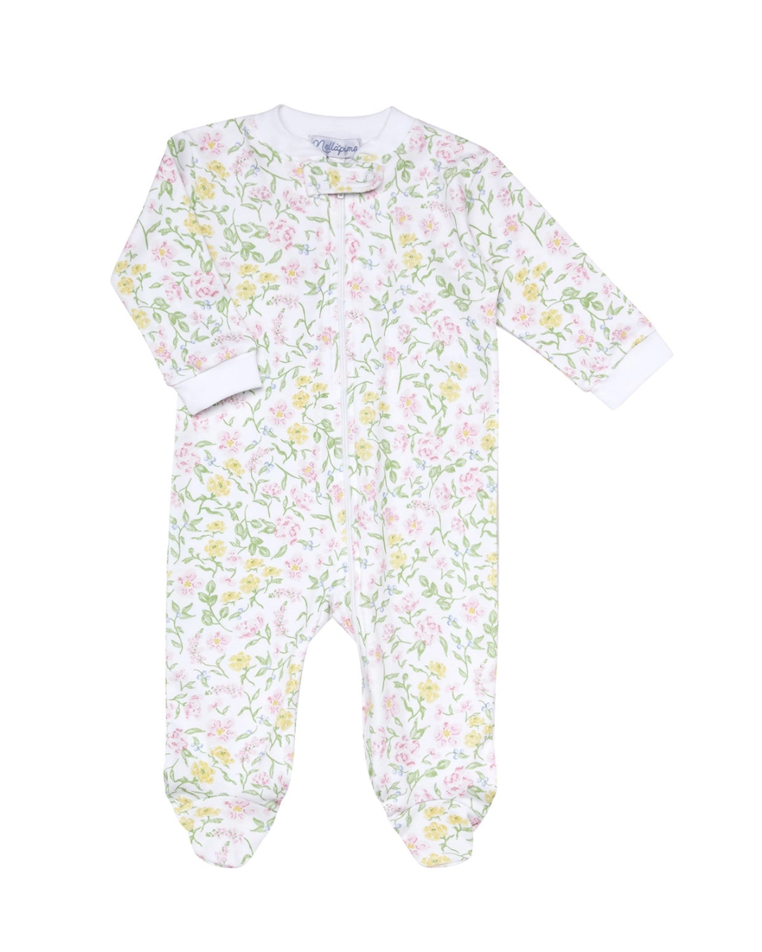 Berry Wildflowers Zipper Footie