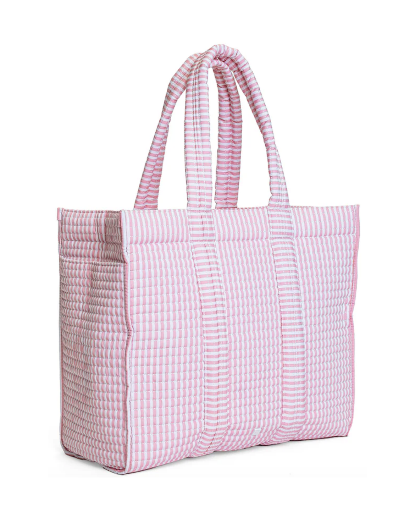 TRVL Quilted Go Go Tote - Pimlico Stripe Dusty Rose