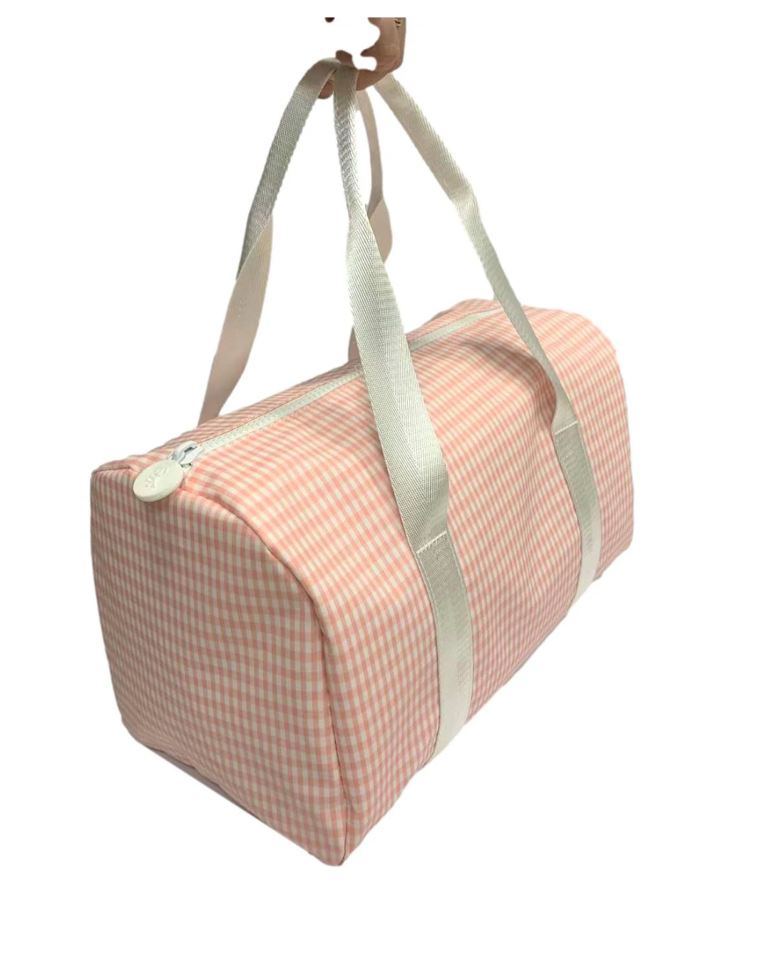 TRVL Mini Duffel Bag Gingham Taffy
