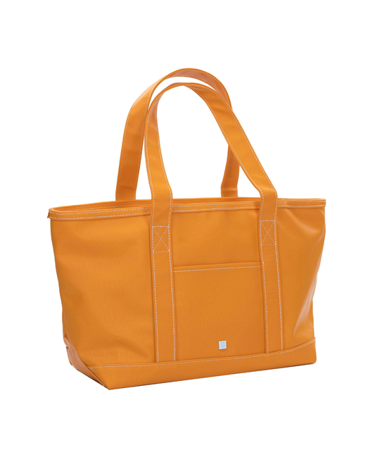 TRVL Medium Tote - Coated Canvas Orange