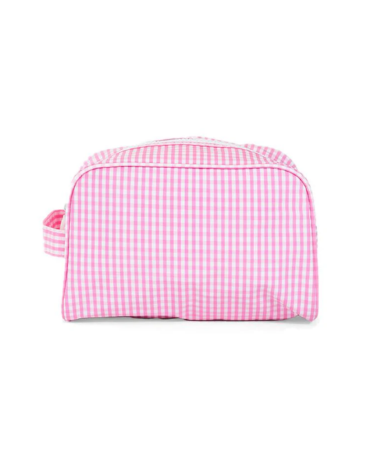 TRVL Stowaway Toiletry Bag - Gingham Pink