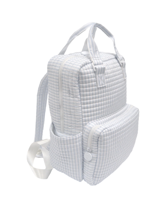 TRVL Quilted All You Need Diaper Bag - Pimlico Stripe Blue
