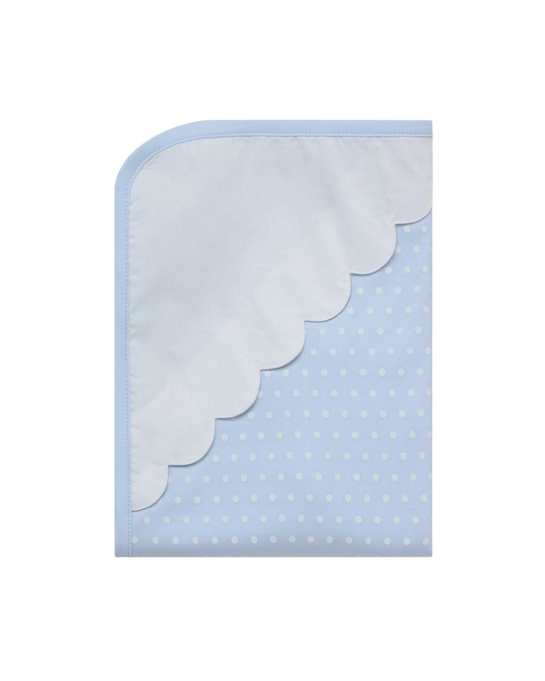 Blue Polka Dots Baby Blanket