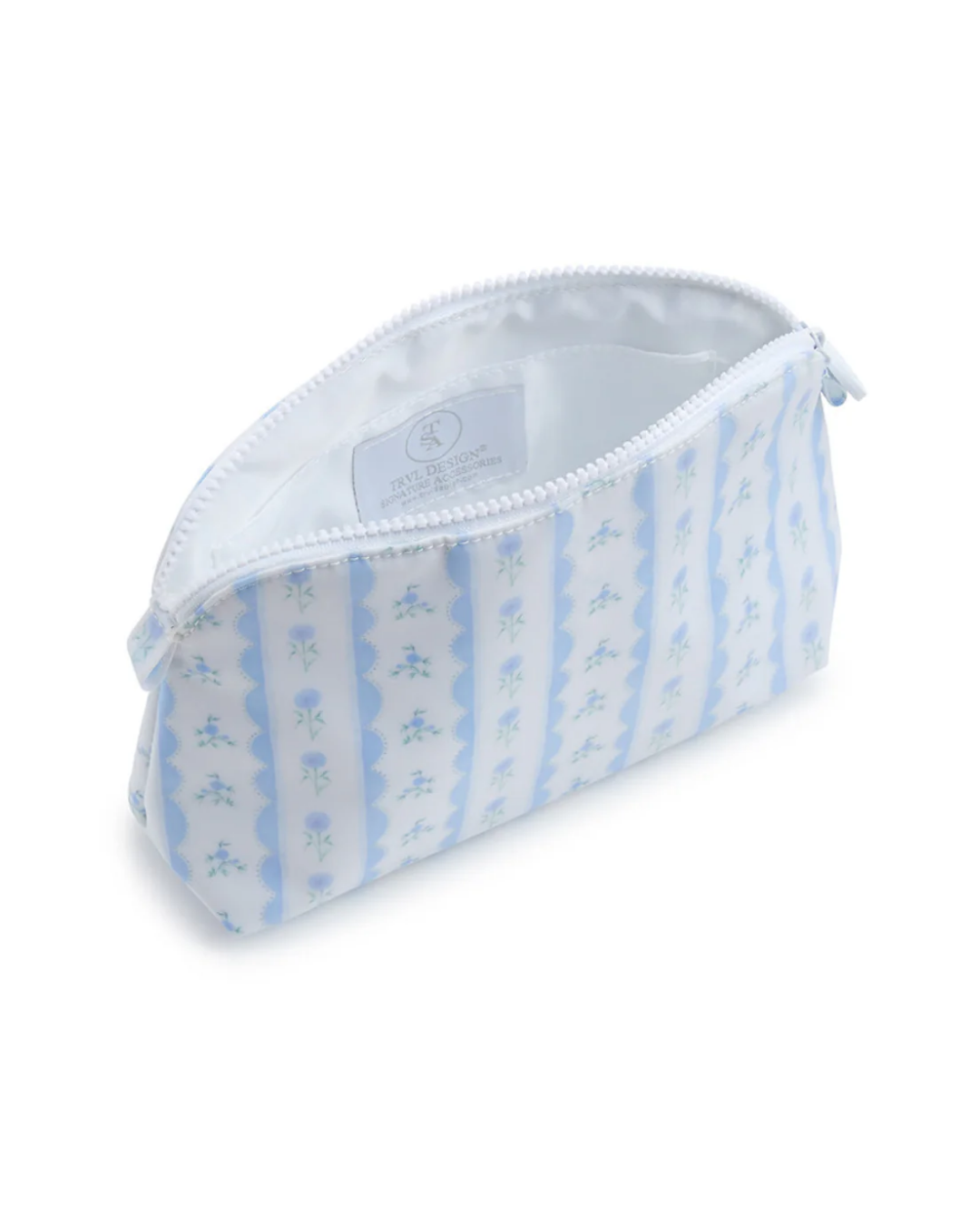 TRVL Goodie Cosmetic Bag - Ribbon Floral Blue