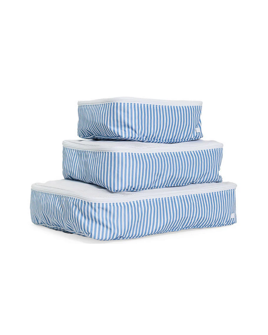 TRVL Packing Cubes - Pimlico Stripe Chambray
