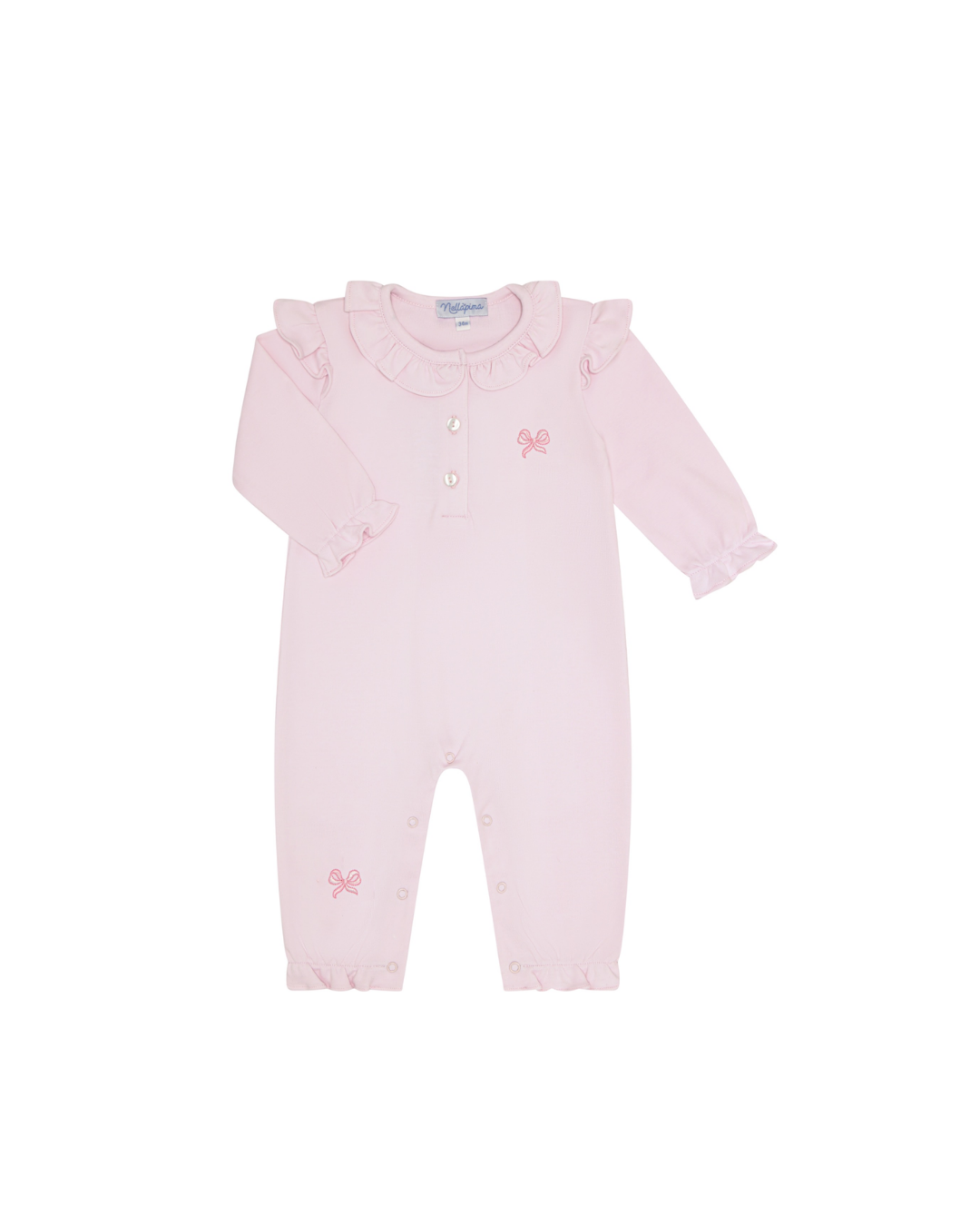 Charming Bows Romper Long Sleeve