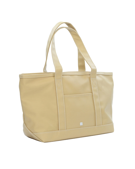TRVL Medium Tote - Coated Canvas Khaki