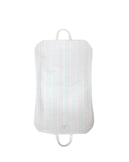 TRVL Garment Bag - Ribbon Floral Pink