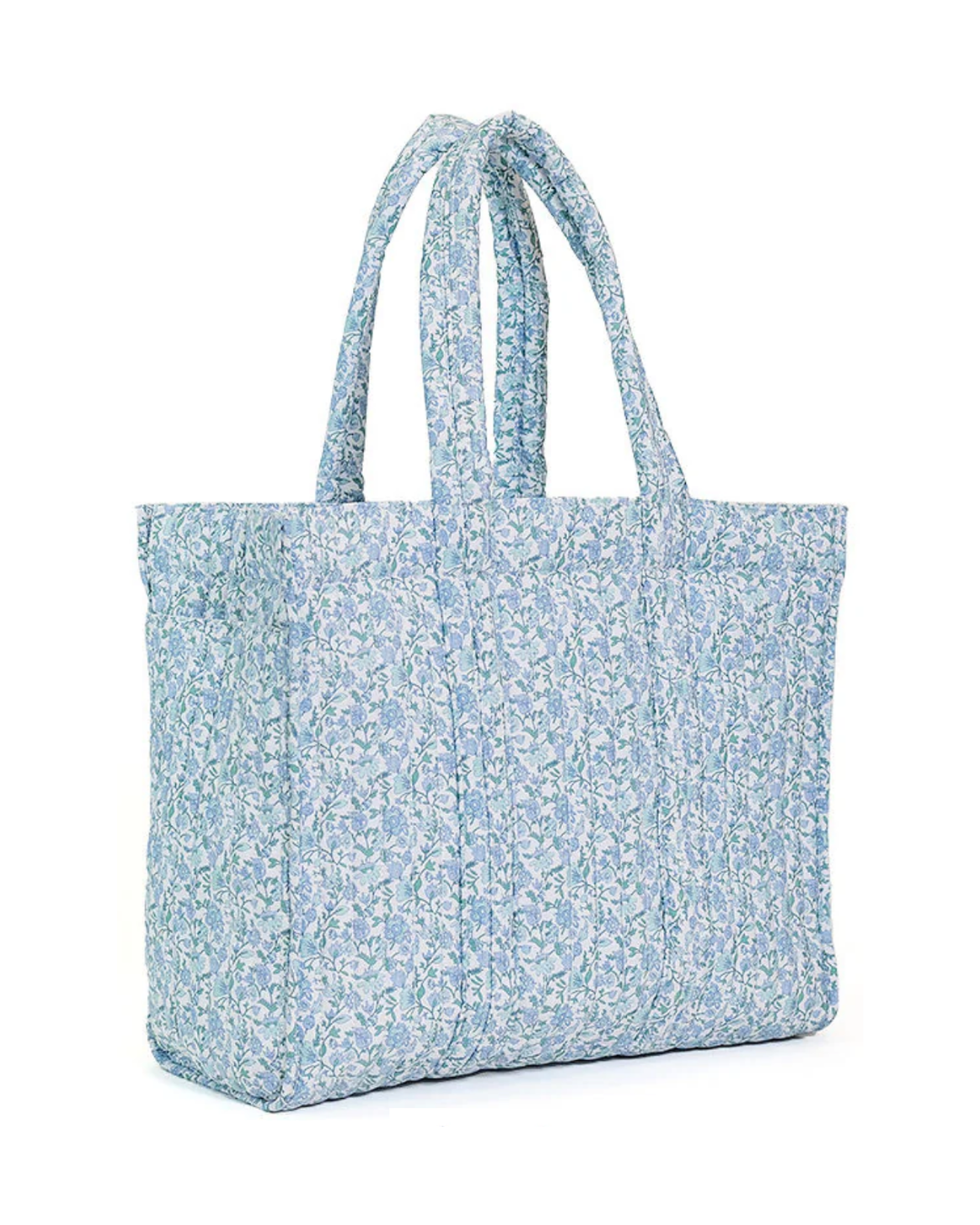 TRVL Quilted Go Go Tote - Classic floral quilted tote bag TRVL