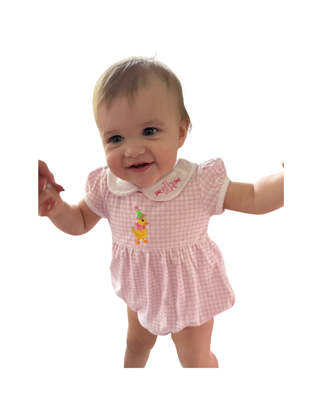 Peek-A-Boo Wishes Collared Bubble - Pink
