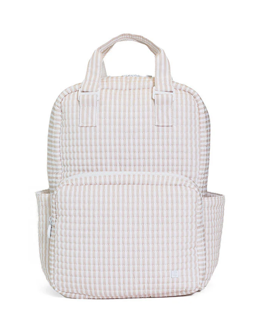TRVL Quilted All You Need Diaper Bag - Pimlico Stripe Sand