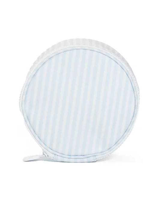 TRVL Jewel Round Case - Pimlico Stripe Blue