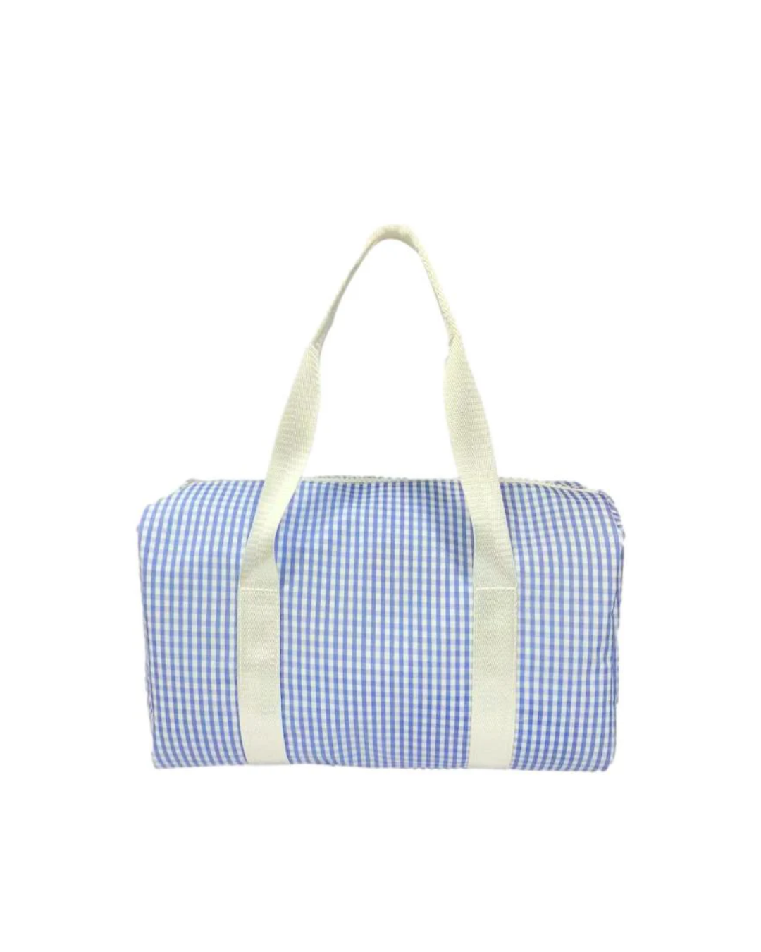 TRVL Mini Duffel Bag Gingham Sky