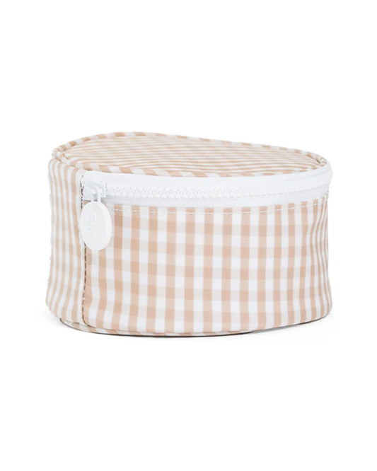 TRVL Roundup Jewel Case - Gingham Khaki