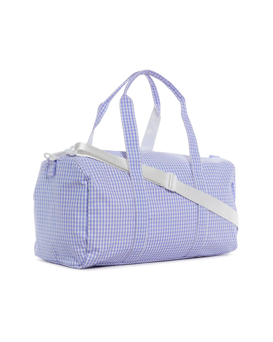 TRVL Weekender Duffel Bag - Gingham Lilac