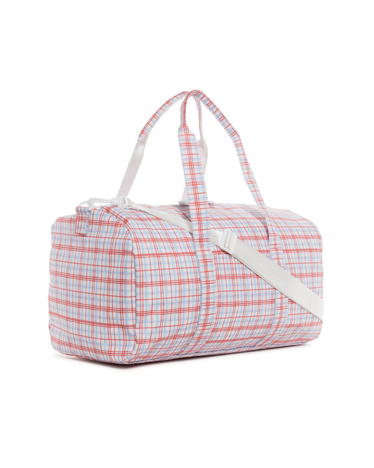 TRVL Weekender Duffel Bag - Classic Plaid Red