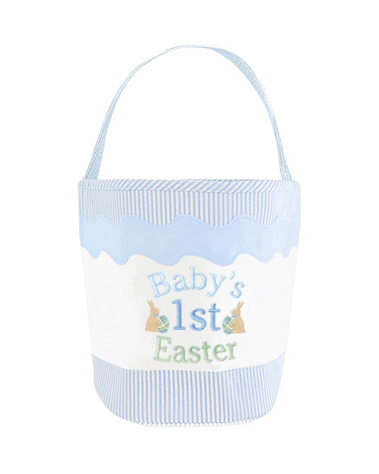 Baby's 1st Easter - Seersucker Basket