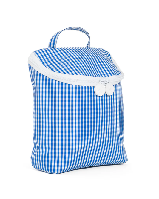 TRVL Take Away Insulated Lunch Bag - Gingham Royal
