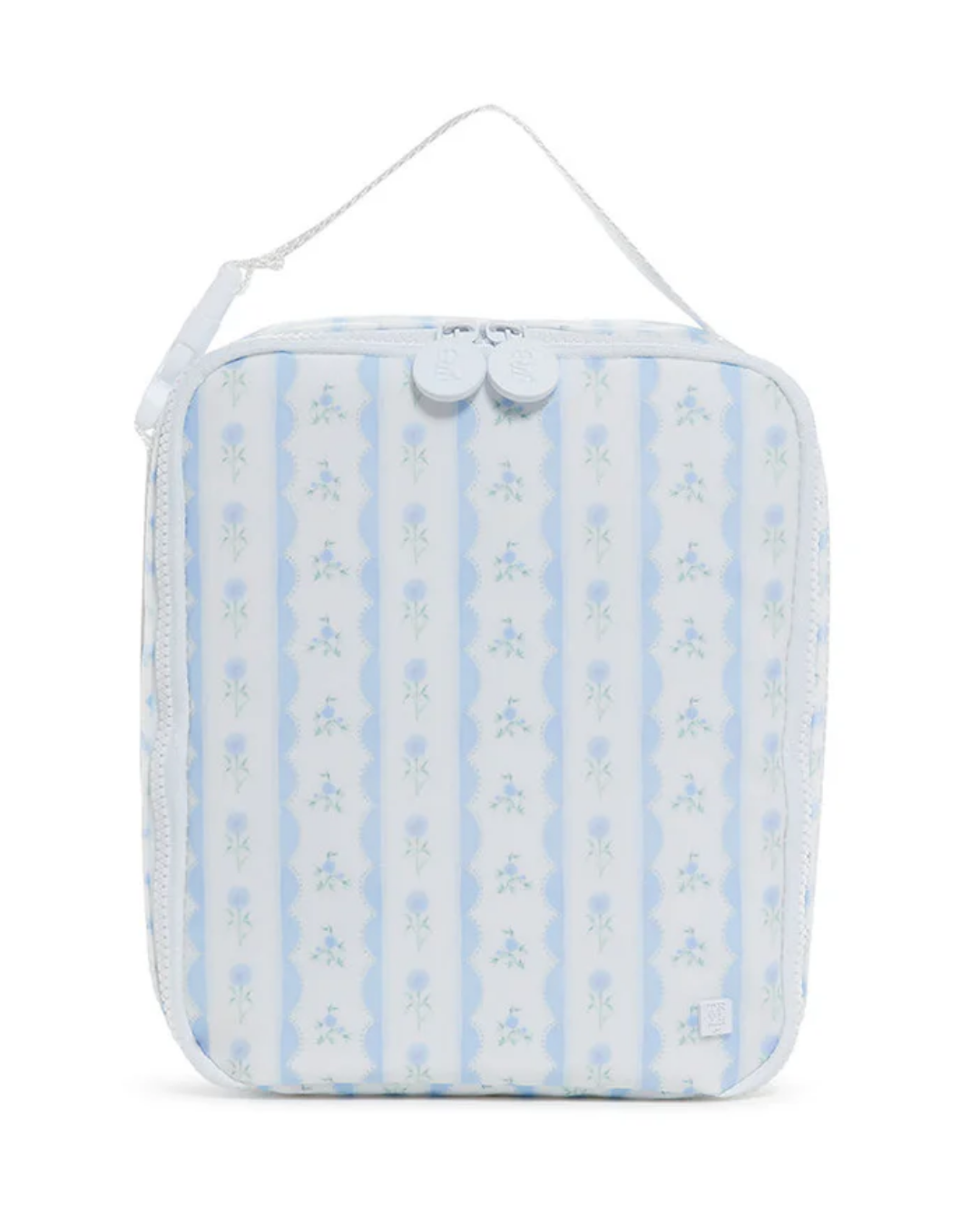 TRVL Insulated Lunch Bag - Ribbon Floral Blue
