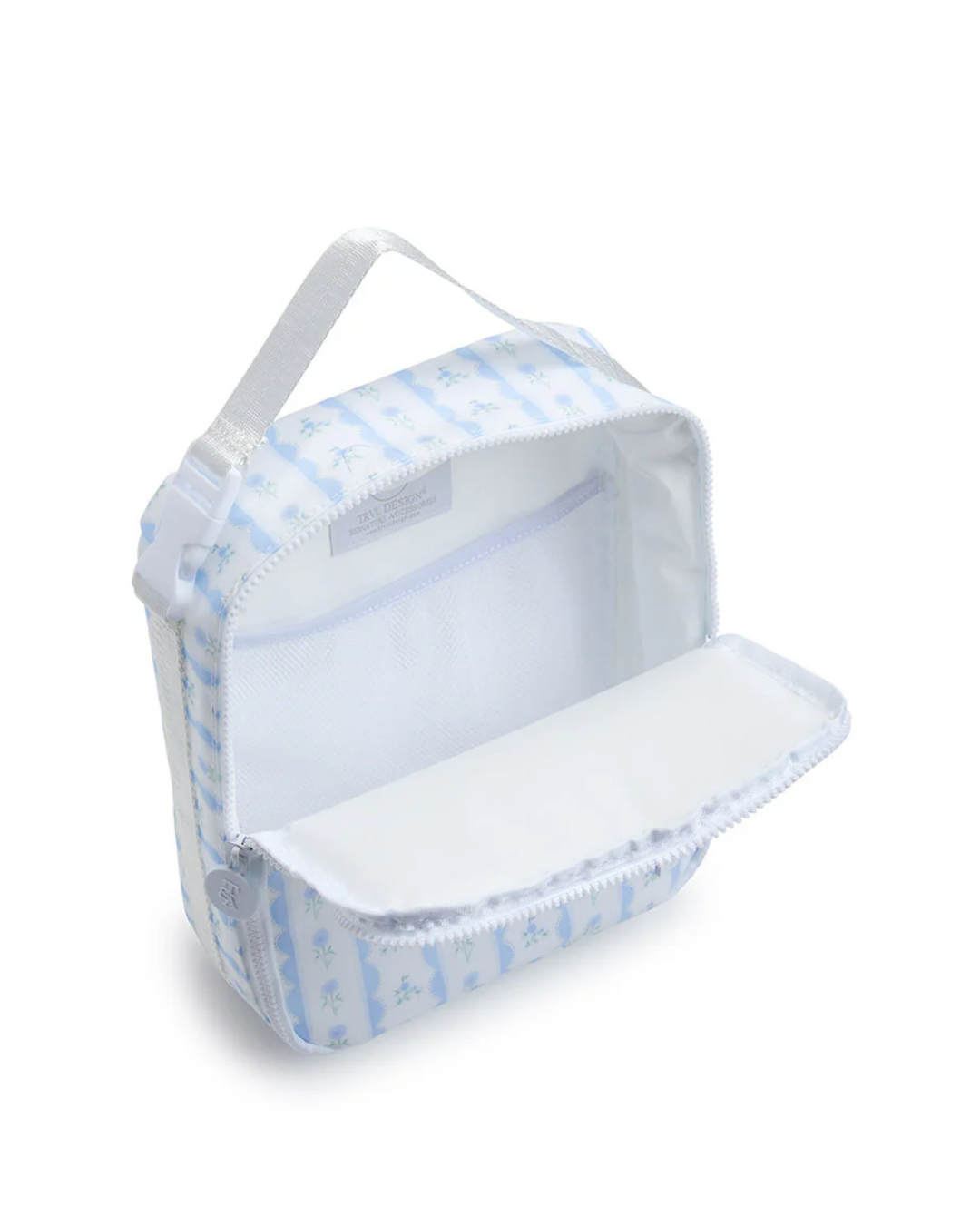 TRVL Insulated Lunch Bag - Ribbon Floral Blue