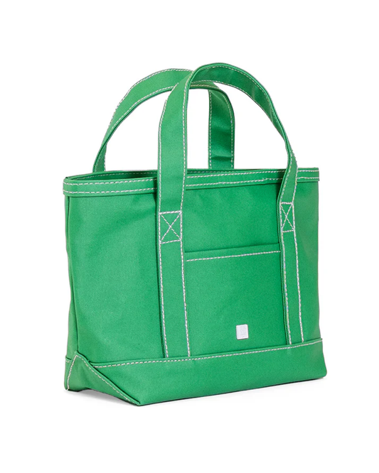 TRVL Mini Tote - Coated Canvas Kelly Green