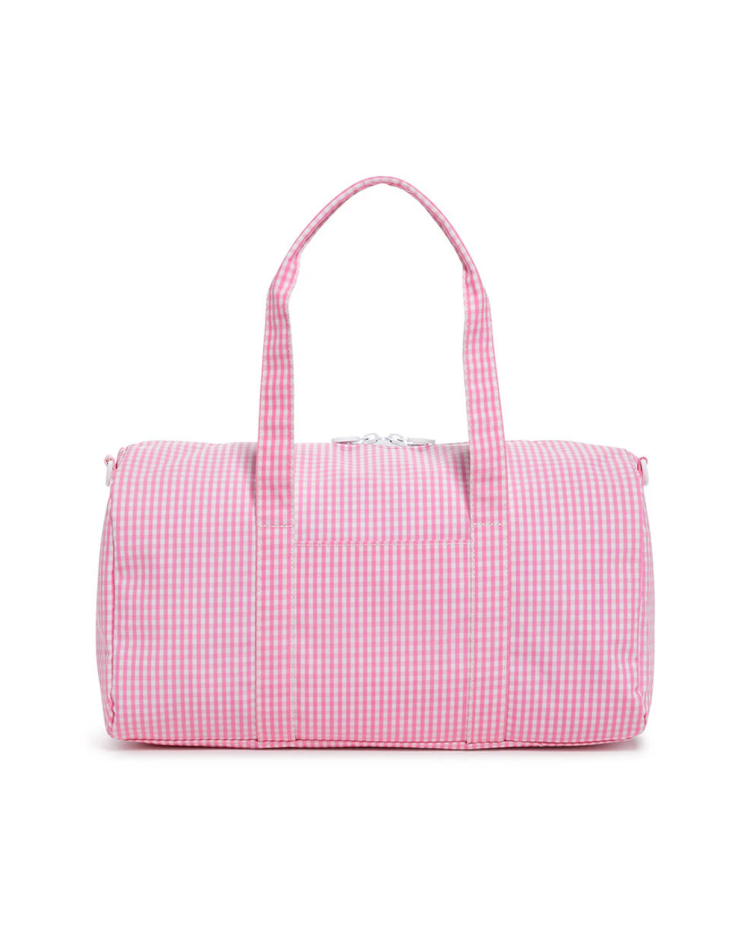 TRVL Weekender Duffel Bag - Gingham Pink