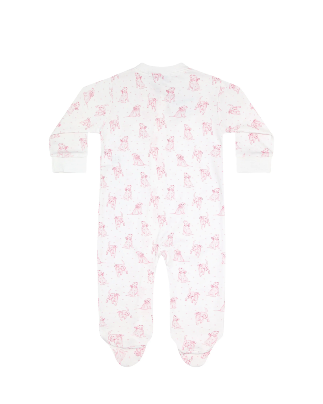 Nellapima Pink Puppy Love Zipper Footie