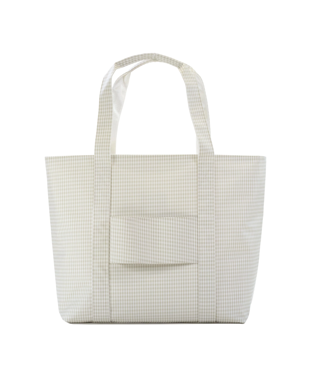 TRVL Jumbo Tote - Gingham Pearl Grey