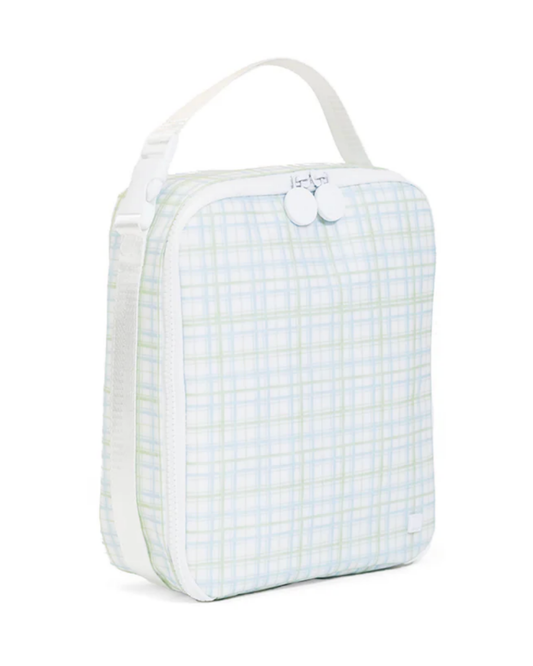 TRVL Insulated Lunch Bag - Classic Plaid Green