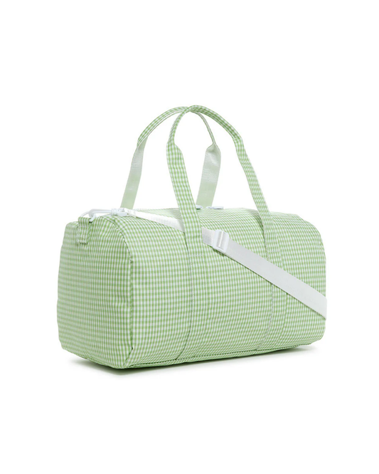 TRVL Weekender Duffel Bag - Gingham Leaf