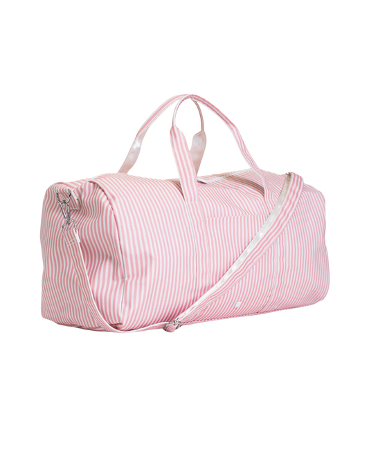 TRVL XL Weekender Duffel Bag - Pimlico Stripe Dusty Rose