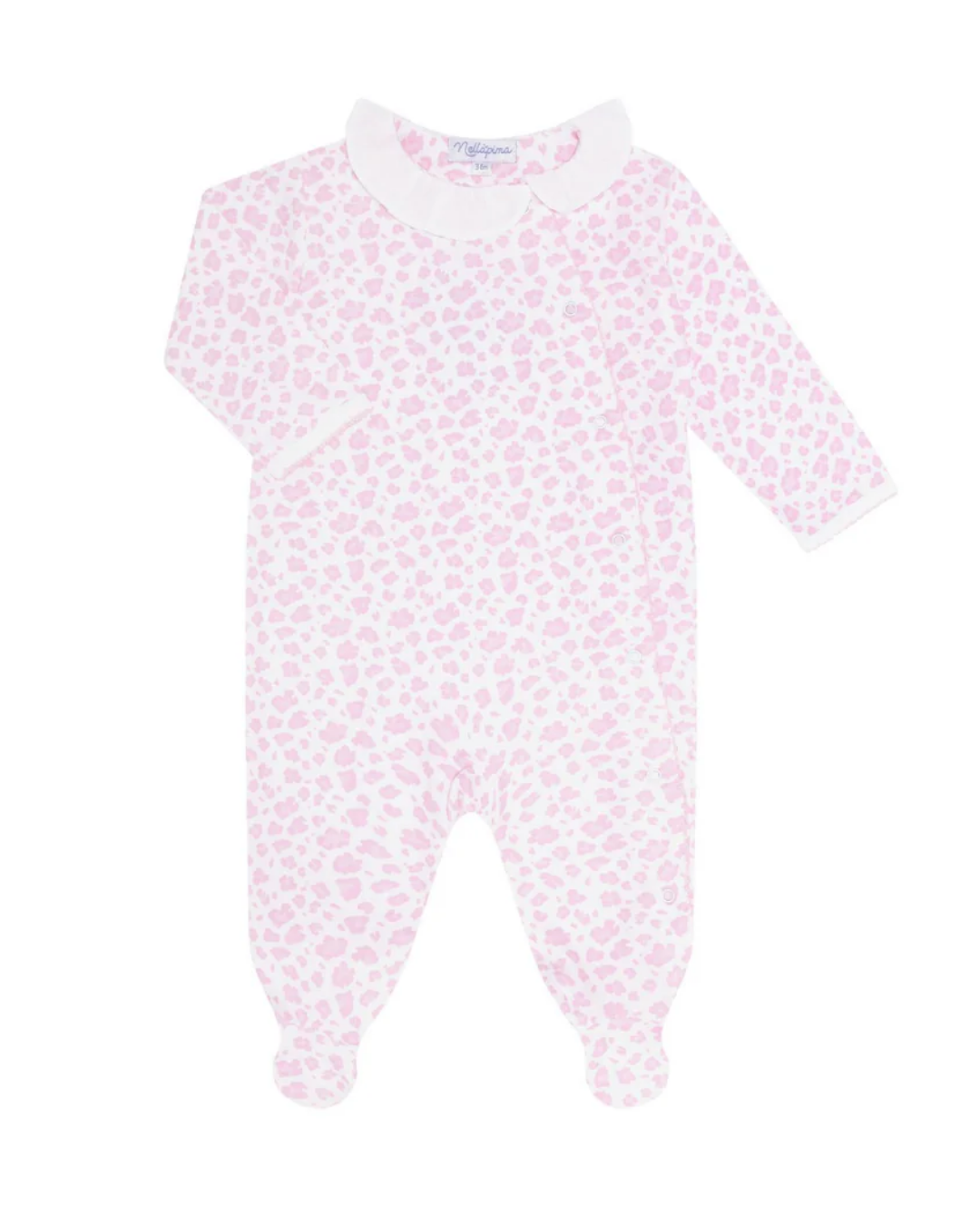 Pink Cheetah Print Crossover Footie